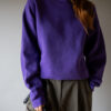 The deep purple vintage cotton sweat shirt - size up to XL - Image 5