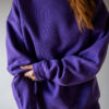 The deep purple vintage cotton sweat shirt - size up to XL - Image 3