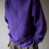 The deep purple vintage cotton sweat shirt - size up to XL - Image 4
