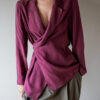 &II Upcycled: The 100% silk drape blouse - Size up to S - Image 2