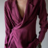&II Upcycled: The 100% silk drape blouse - Size up to S - Image 4