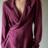 &II Upcycled: The 100% silk drape blouse - Size up to S