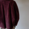 &II Upcycled: The Deep wine red suede cropped jacket - Size up to 42 - Image 3