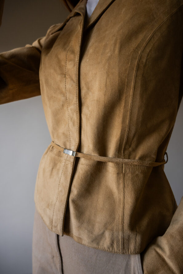 The 100% suede minimalistic jacket - Size up to S - Image 4