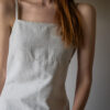 The beige cotton strap dress - Size up to 38 - Image 2