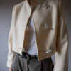 &II upcycled: The cropped white wool jacket - Size up to 36 - Image 2