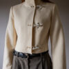 &II upcycled: The cropped white wool jacket - Size up to 36