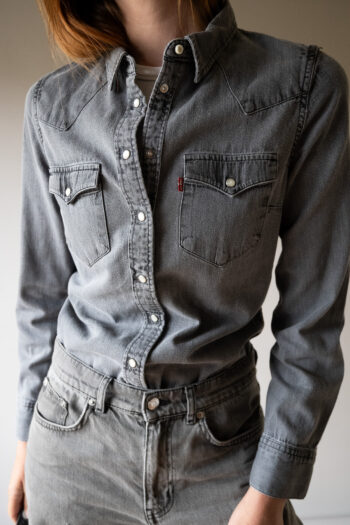 The LEVI’S grey denim shirt - Size up to S