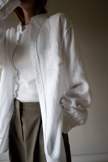 The 100% linen white shirt - Size up to L