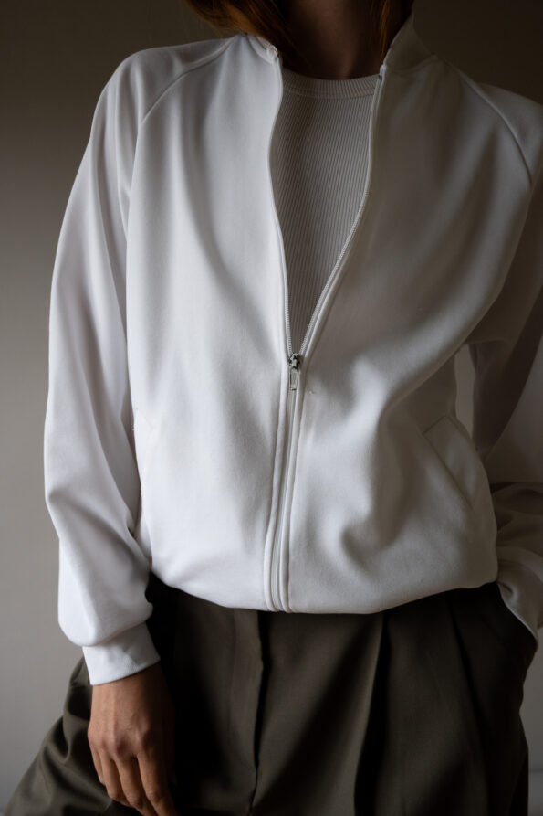 The bright white track jacket - Size up to M