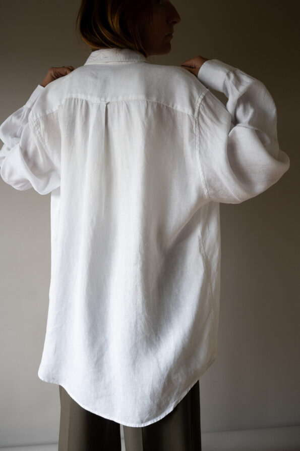 The 100% linen white shirt - Size up to L - Image 3
