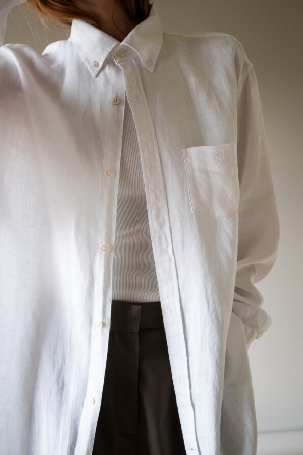 The 100% linen white shirt - Size up to L - Image 5