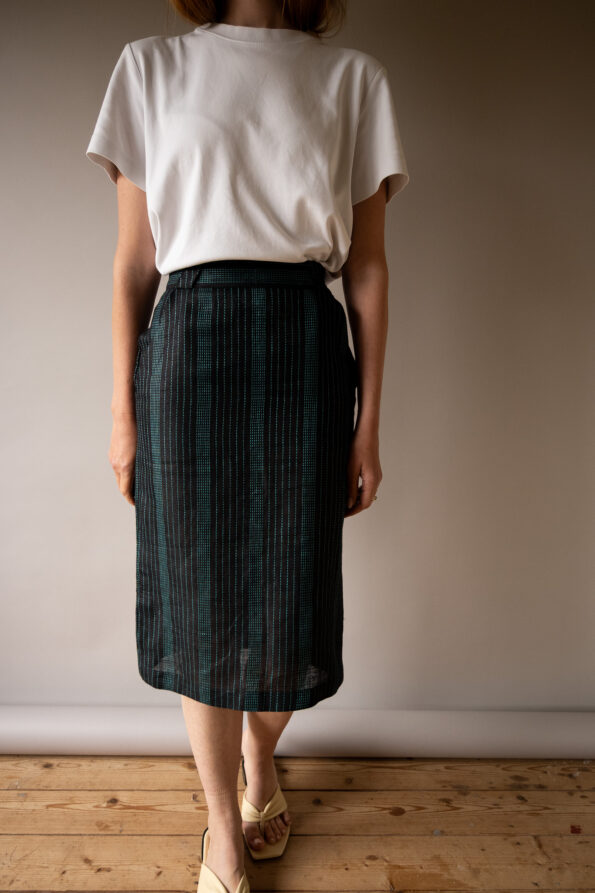 The GIANNI VERSACE woven pencil skirt - Size XS