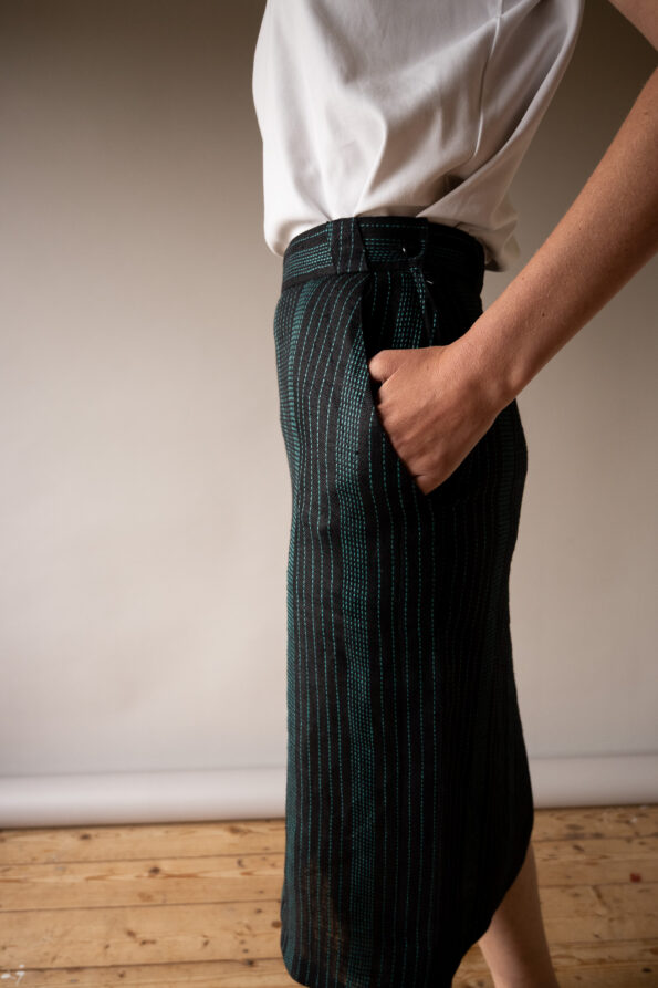 The GIANNI VERSACE woven pencil skirt - Size XS - Image 2