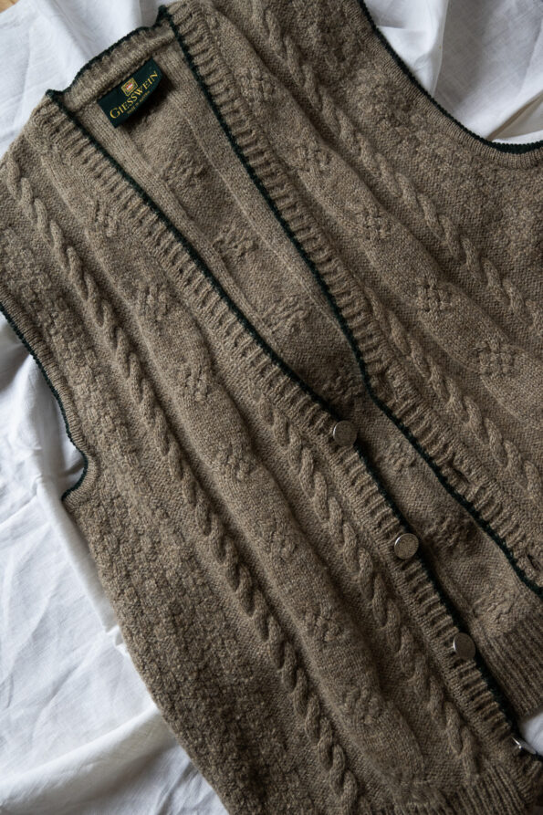 The cable knitted wool Spencer - Size up to XL - Image 2