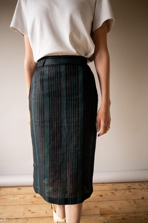 The GIANNI VERSACE woven pencil skirt - Size XS - Image 4