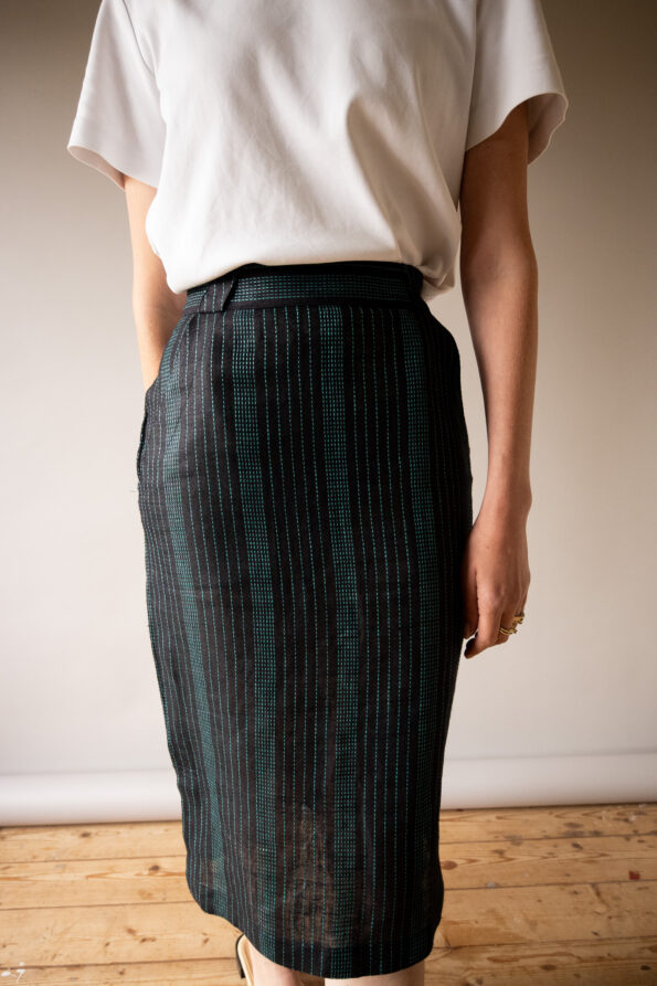 The GIANNI VERSACE woven pencil skirt - Size XS - Image 5