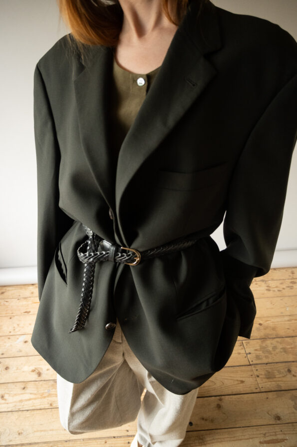 The deep green wool blazer - Size up to 40 - Image 6