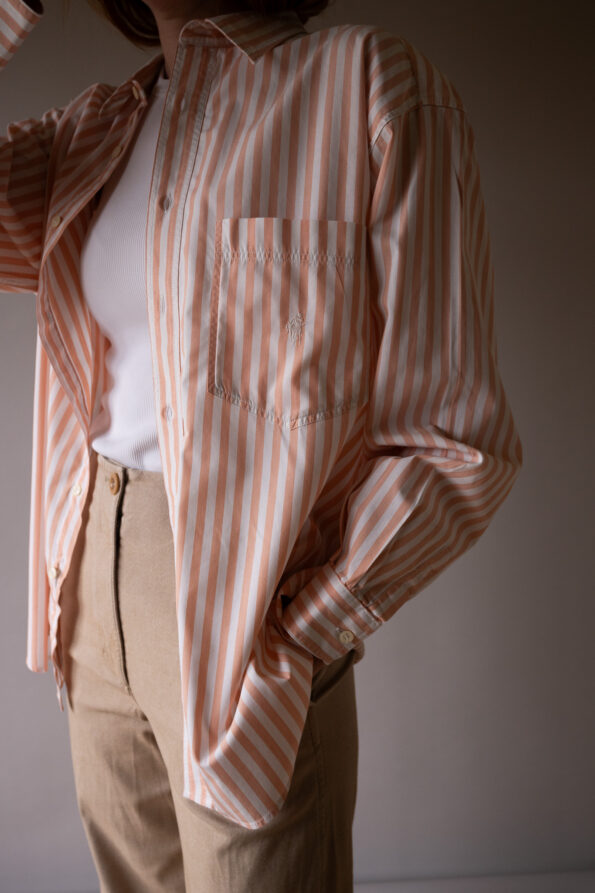 The cotton pink striped shirt - Size up to 38 - Image 2
