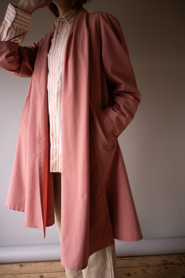 The blush pink wide coat - Size up to 40