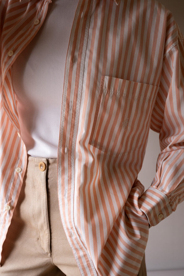 The cotton pink striped shirt - Size up to 38 - Image 4