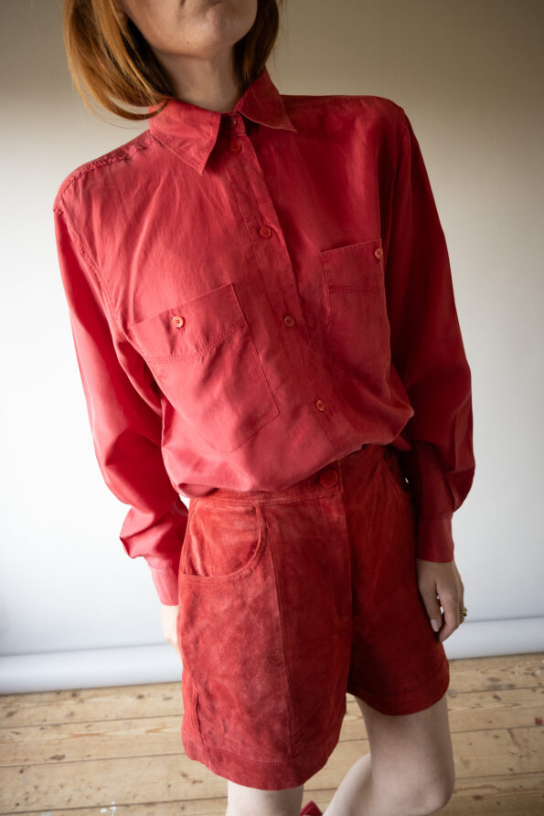 The red silk shirt - Size up to 40 - Image 3
