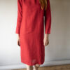 The 100% linen bright red dress - Size up to 36 - Image 7