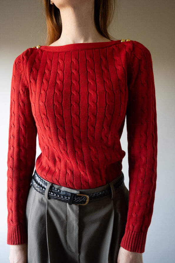 The 100% cotton cable knit by RALPH LAUREN - Size up to 36 - Image 2