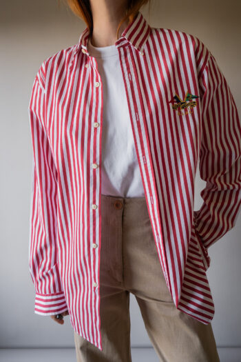 The red striped Ralph Lauren shirt - Size up to 40