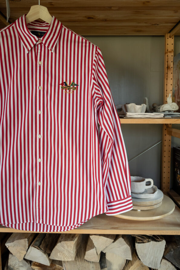 The red striped Ralph Lauren shirt - Size up to 40 - Image 3