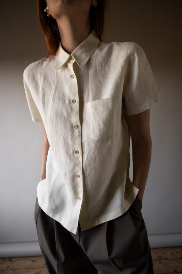 The 100% linen off white top by MARELLA - Size up to 36