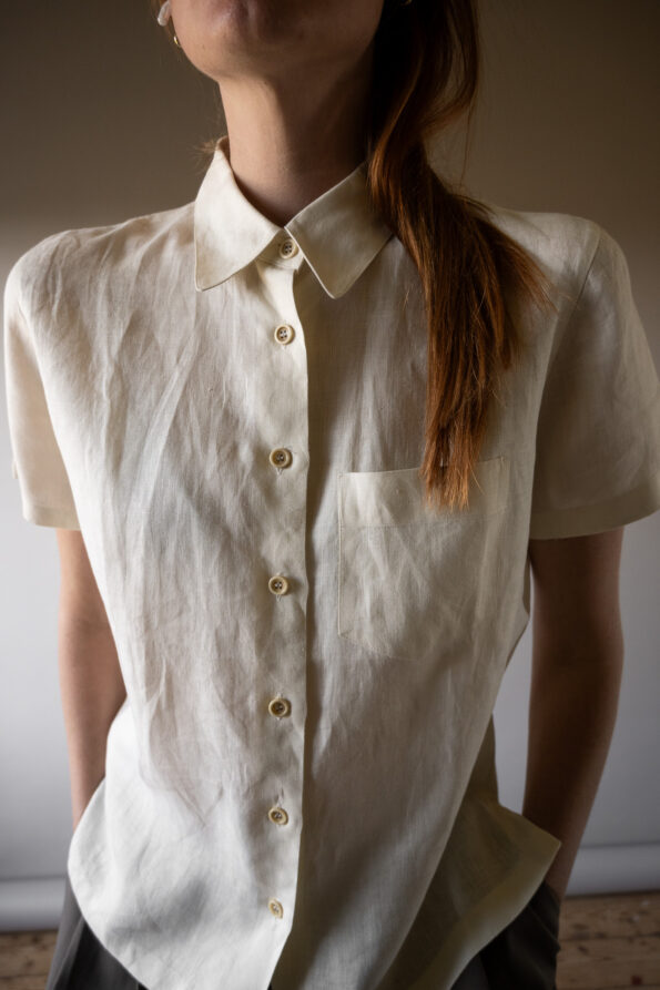 The 100% linen off white top by MARELLA - Size up to 36 - Image 6