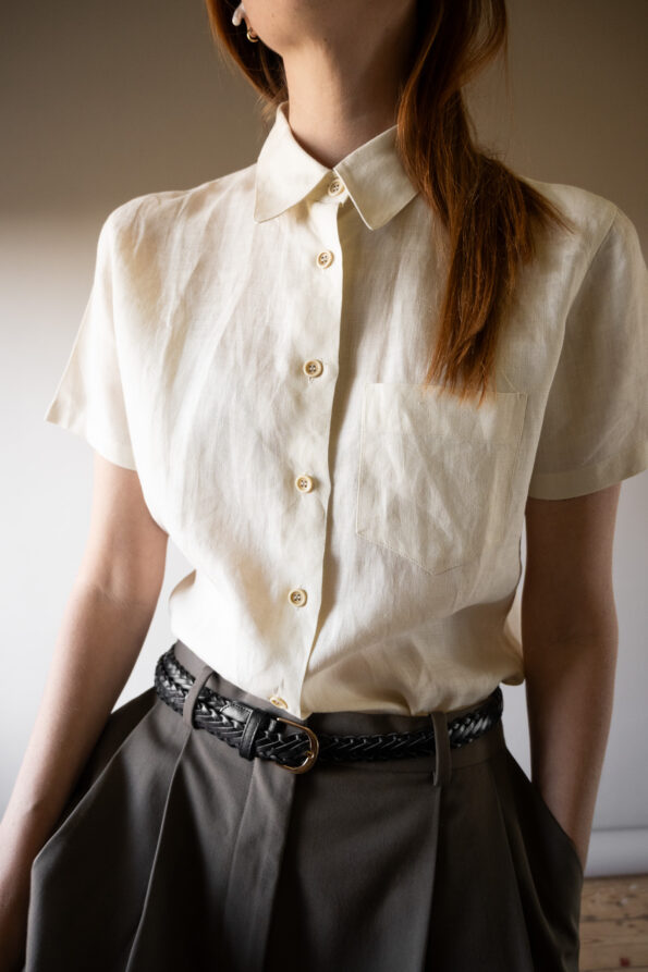 The 100% linen off white top by MARELLA - Size up to 36 - Image 4