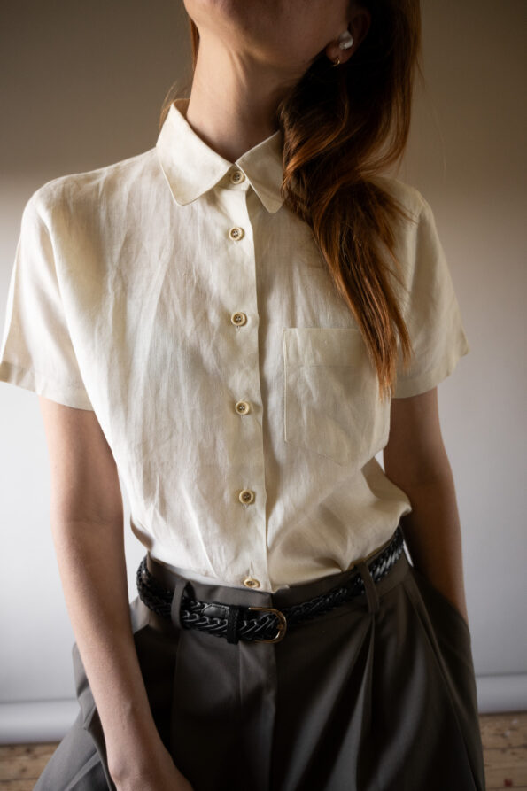 The 100% linen off white top by MARELLA - Size up to 36 - Image 7