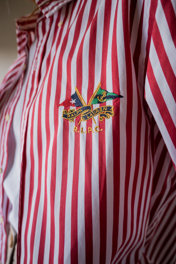The red striped Ralph Lauren shirt - Size up to 40 - Image 4