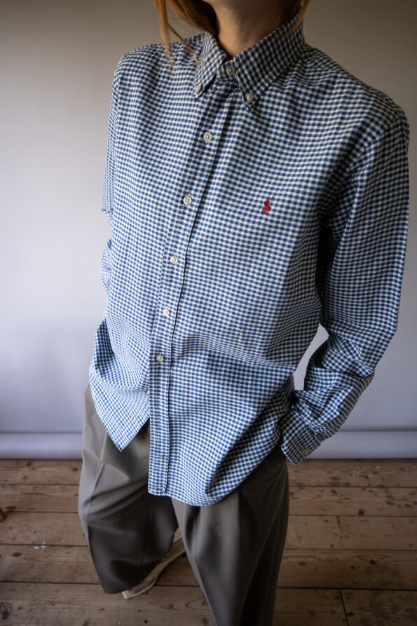 The checkered blue RALPH LAUREN shirt - Size up to 38 - Image 3
