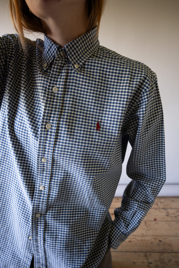 The checkered blue RALPH LAUREN shirt - Size up to 38 - Image 4