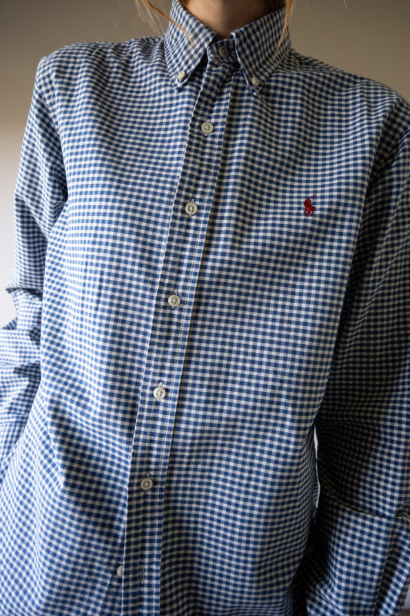 The checkered blue RALPH LAUREN shirt - Size up to 38 - Image 5