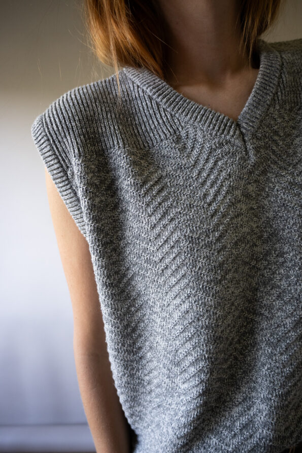 The grey melange cotton Spencer - Size up to L - Image 4