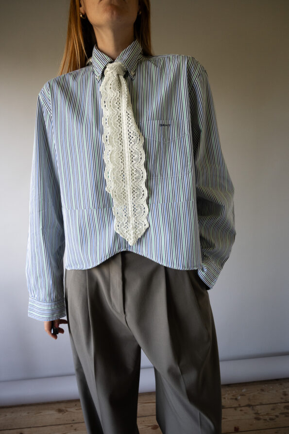 &II upcycled: The multi clr stripe wave shirt - Size up to 40 - Image 4