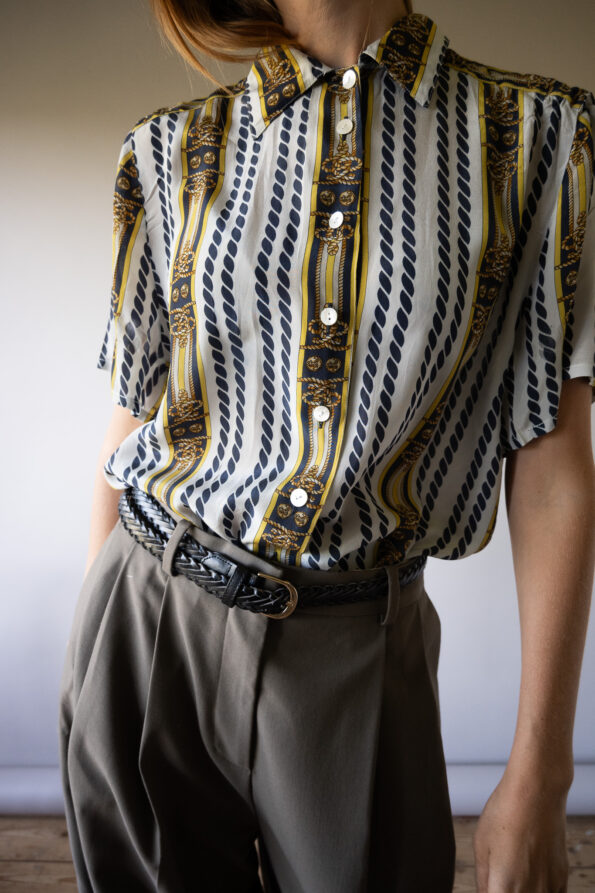 The 100% silk nautic shirt - Size up to 38 - Image 2