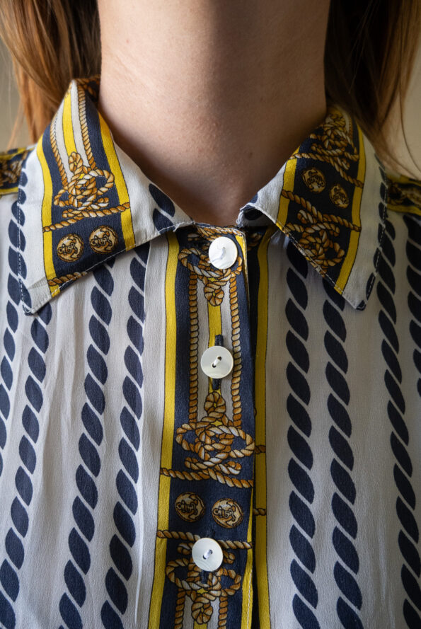 The 100% silk nautic shirt - Size up to 38 - Image 3