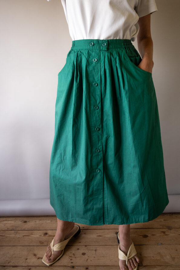 The 100% cotton green skirt - Size up to L - Image 3