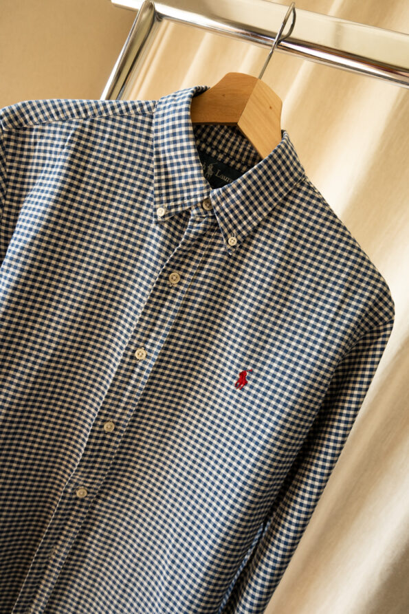 The checkered blue RALPH LAUREN shirt - Size up to 38 - Image 2