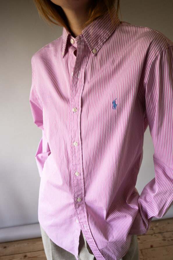 The pink striped RALPH LAUREN shirt - Size up to 40