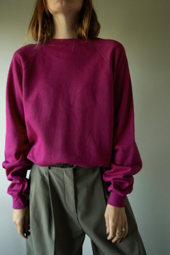 The magenta colored vintage sweatshirt - Size up to 40