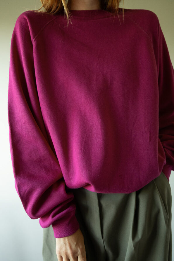 The magenta colored vintage sweatshirt - Size up to 40 - Image 2