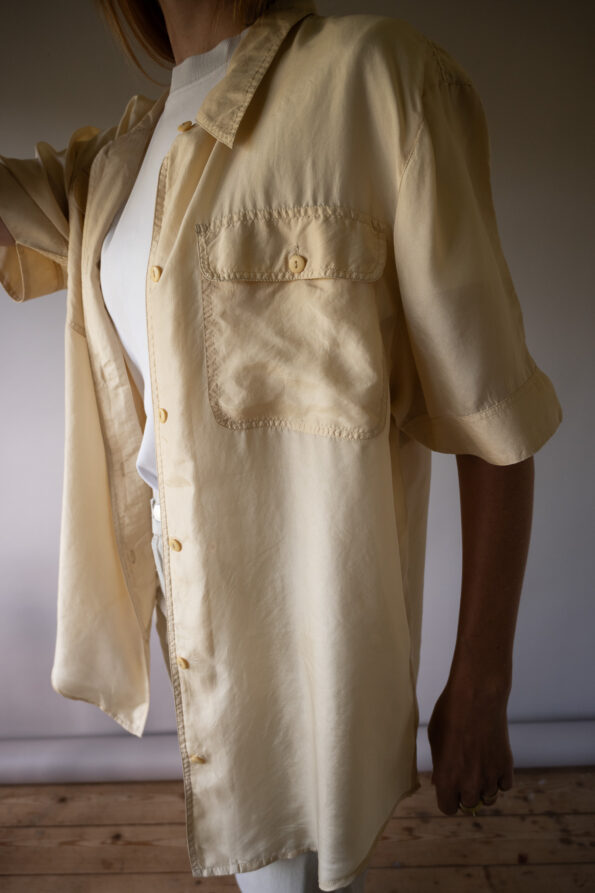 The cream 100% silk blouse - Size up to XL - Image 5