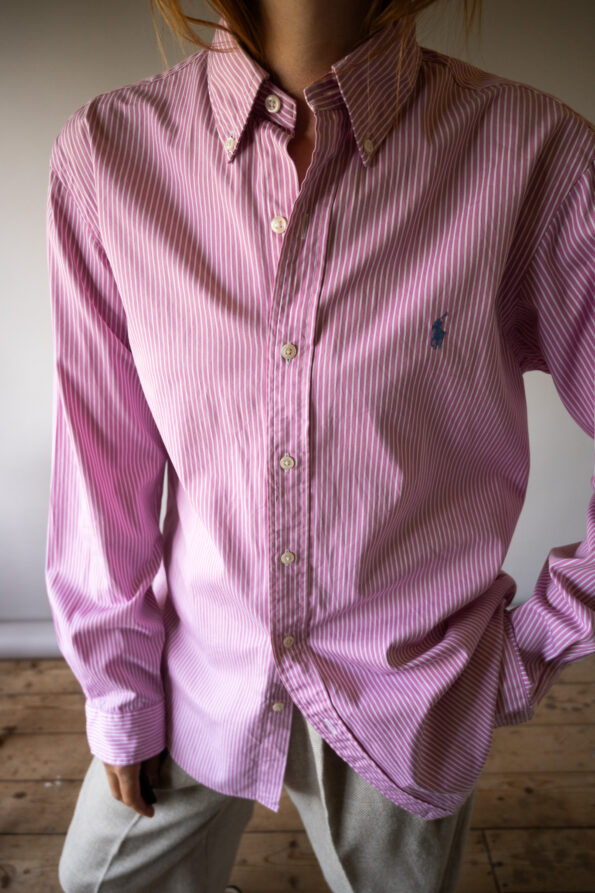 The pink striped RALPH LAUREN shirt - Size up to 40 - Image 5