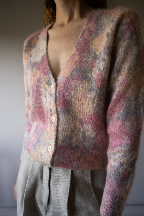 The allover printed wool cardigan - Size up to M - Image 4